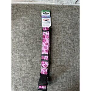 Coastal Pet Secure Away Adjustable Dog Collar Pink Paw Prints Size Large 18"-26"